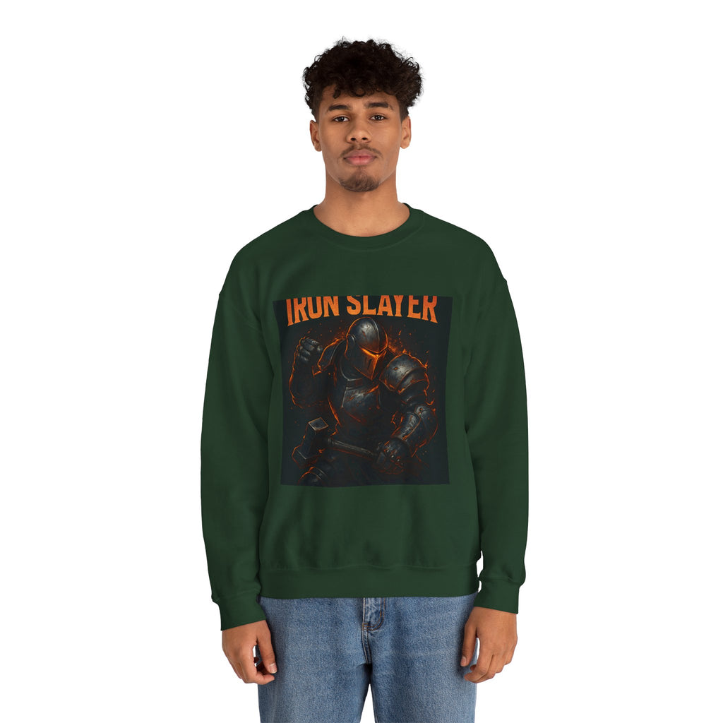 Crewneck Sweatshirt — "Iron Slayer" Knight Graphic