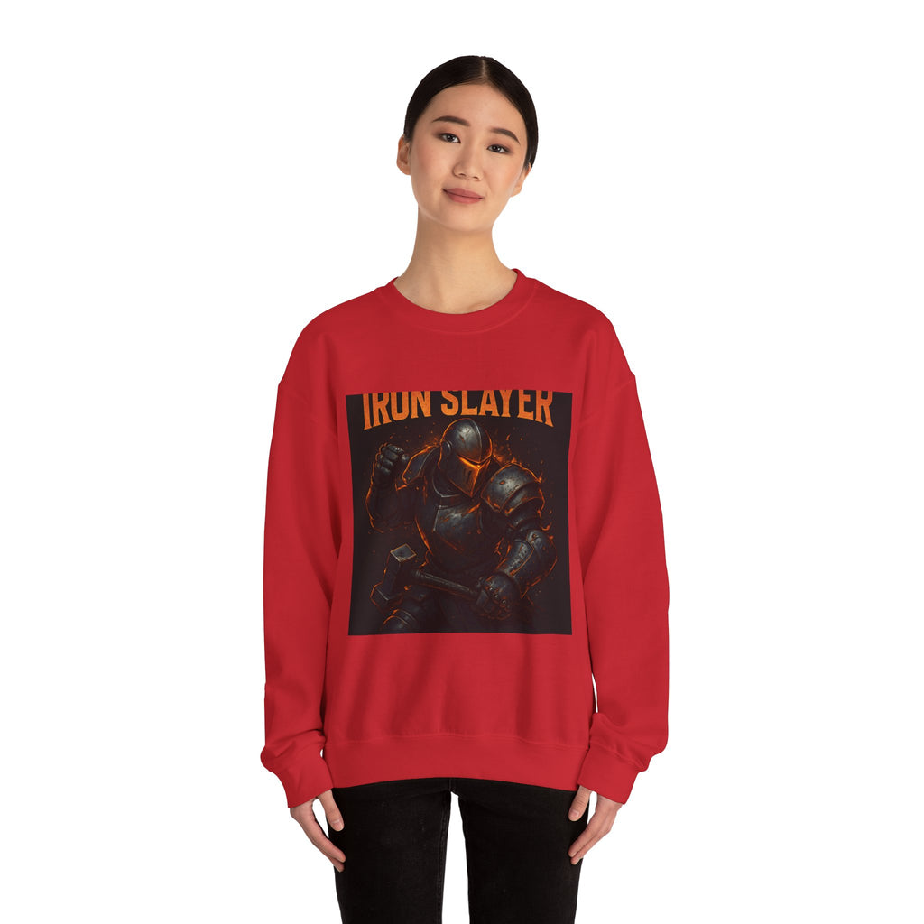 Crewneck Sweatshirt — "Iron Slayer" Knight Graphic