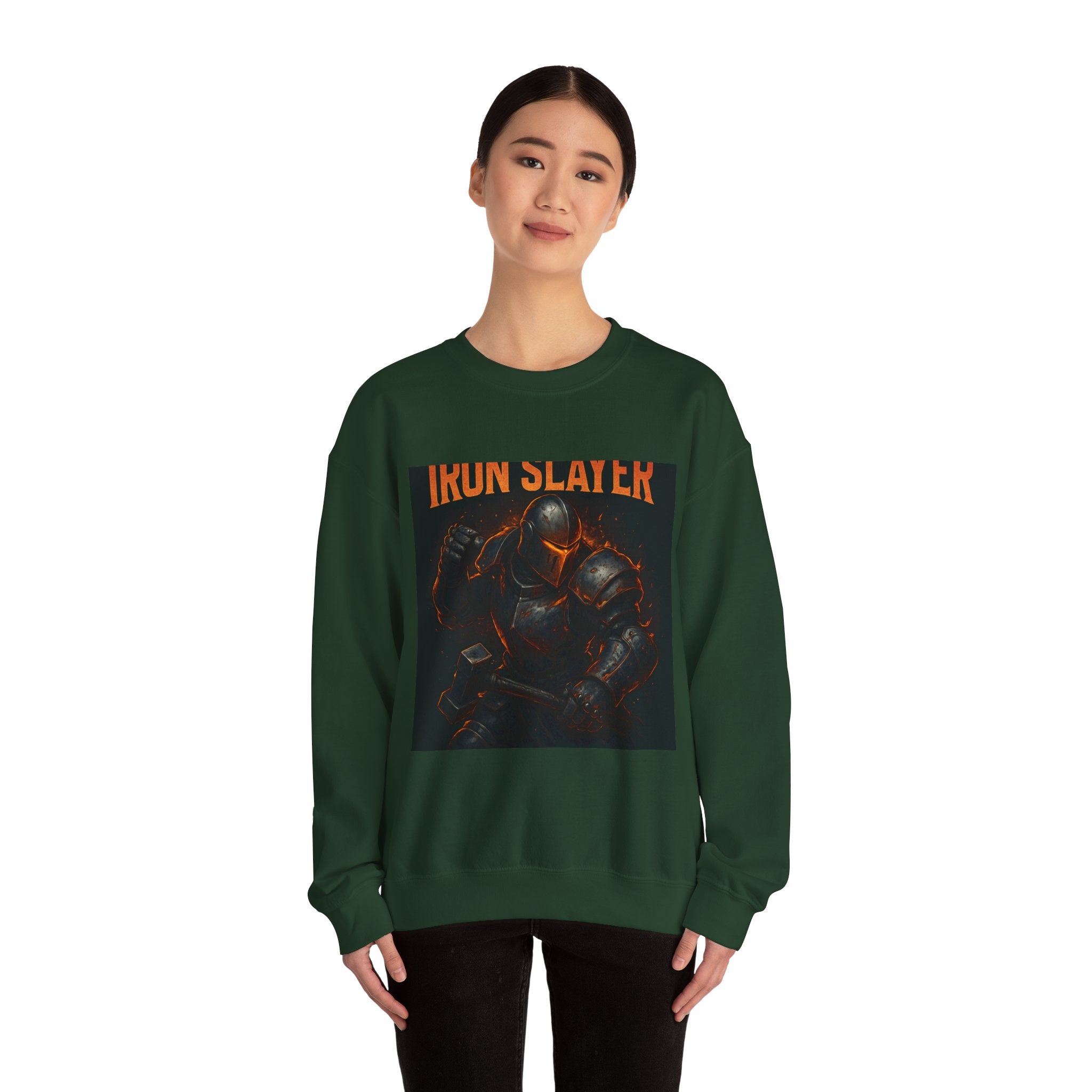 Crewneck Sweatshirt — "Iron Slayer" Knight Graphic
