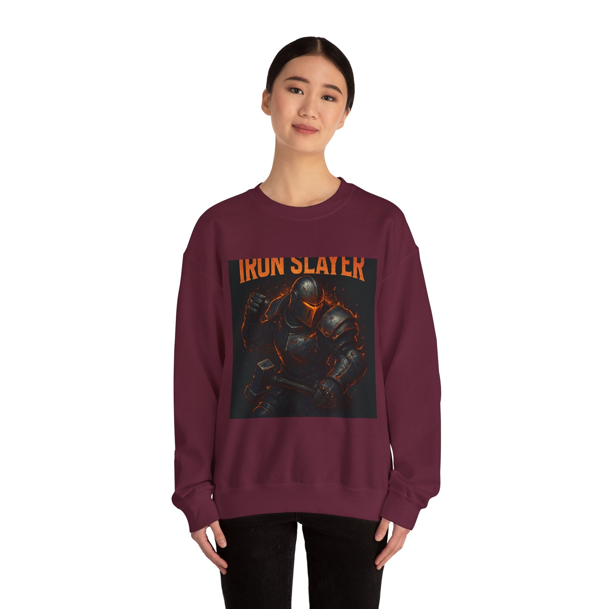 Crewneck Sweatshirt — "Iron Slayer" Knight Graphic