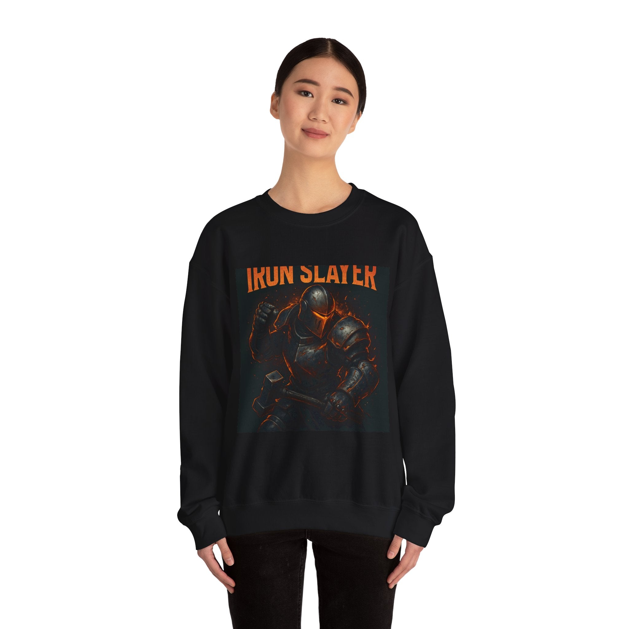 Crewneck Sweatshirt — "Iron Slayer" Knight Graphic